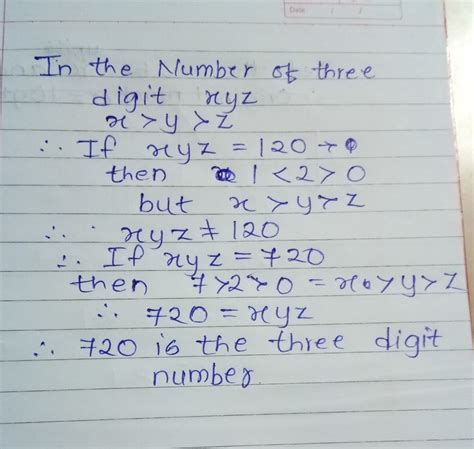 the number of 3 digit numbers of the form xyz|Find. total number of $3$ digit of the form $xyz$, where $x<y>z$.